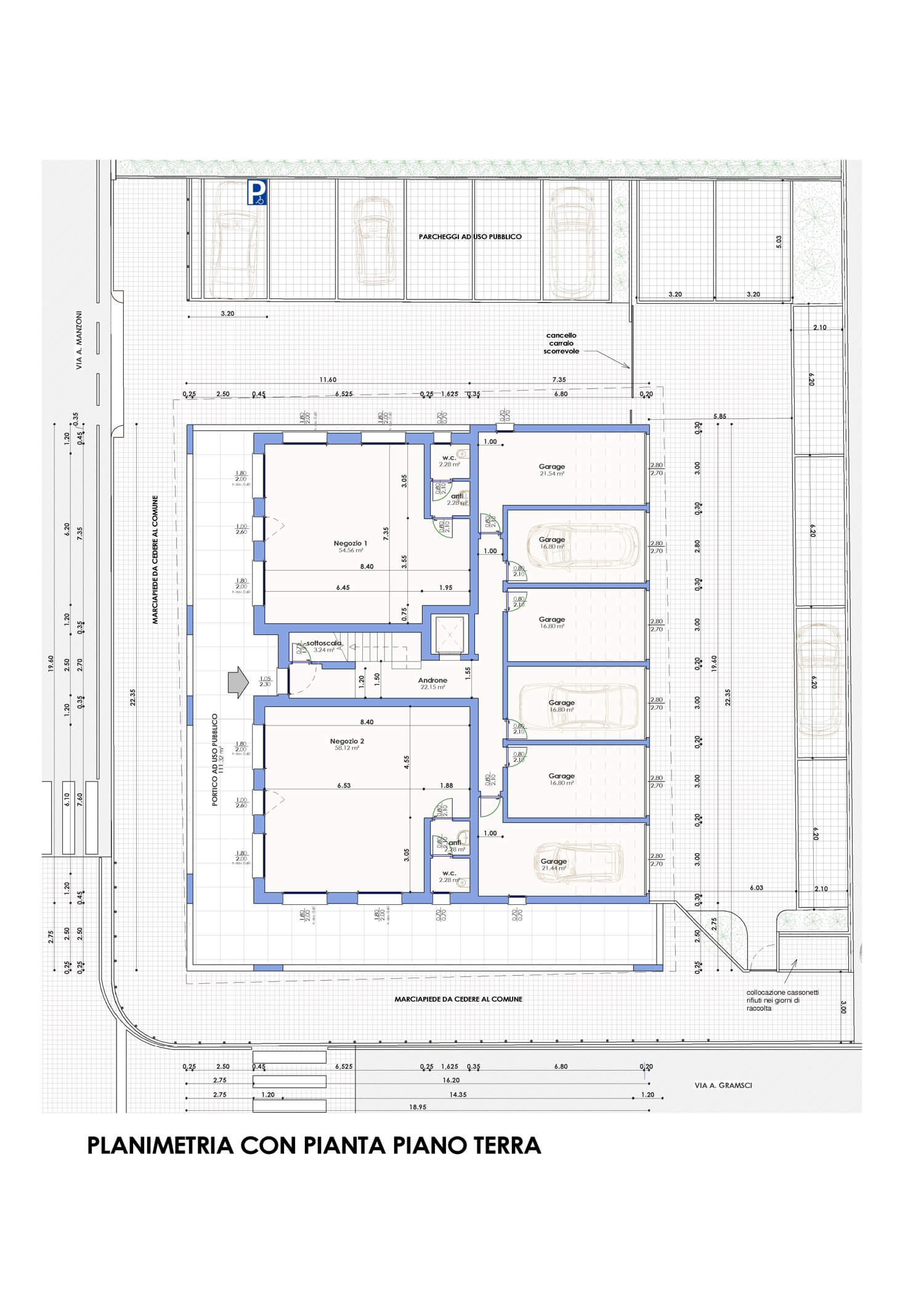 Costruzioni Pestrin Appartamenti Preganziol via Manzoni Planimetria con pianta piano terra 1500x2122
